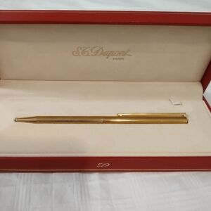 S.T. DuPont Classic Gold Plated Ballpoint Pen